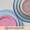 Pyrex Pyrex® Simply Store® Tinted Glass 7-cup Round Storage Container with Lid, Pink