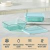 Pyrex Pyrex® Simply Store® Tinted Glass 11-cup Rectangle Storage Container with Lid, Aqua