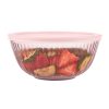 Pyrex Pyrex® Sculpted Tinted Glass 2.3QT Mixing Bowl with Lid, Pink