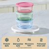 Pyrex Pyrex® Simply Store® Tinted Glass 2-cup Round Storage Containers, 6-pc Set, Mixed Colors