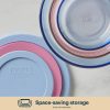 Pyrex Pyrex® Simply Store® Tinted Glass 4-cup Round Storage Containers, 4-pc Set, Mixed Colors