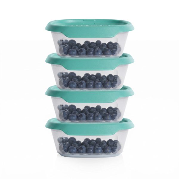 Tupper Ware One Touch Fresh® Small Square Set | Meal Prep & Food Storage Containers