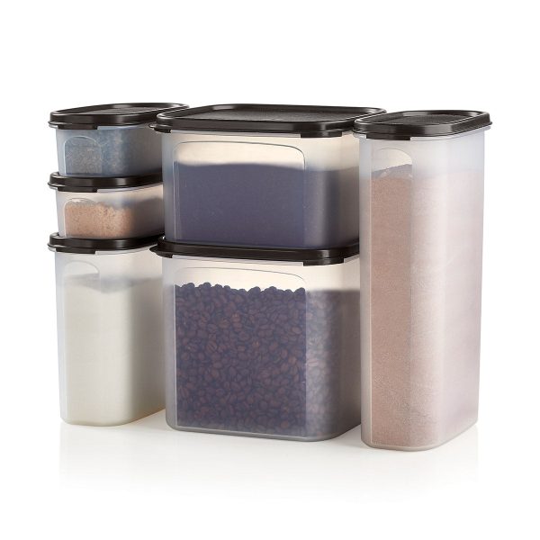 Tupper Ware Tupperware® Modular Mates® Food Storage Containers | Stackable Pantry | 6-Piece Set with Lids